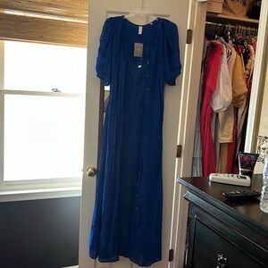 Anthropologie *Vintage* Blue Maxi Dress